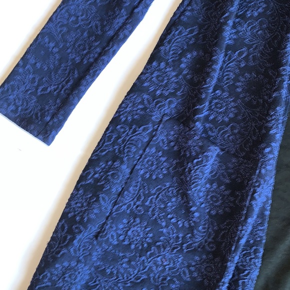 LuLaRoe Blue and Black Long Cardigan Size XS - Picture 4 of 7